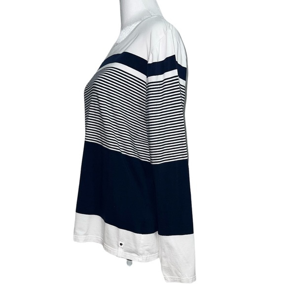 Lauren Active Ralph Lauren Women’s Vintage Long Sleeve Stripe Blouse Size XL - Picture 5 of 7